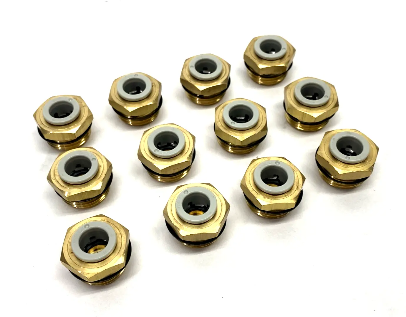 KQ2H10-U04A | SMC  Pneumatic One-Touch Fitting 10mm Tube O.D. 1/2" Port LOT OF 12 - New Other