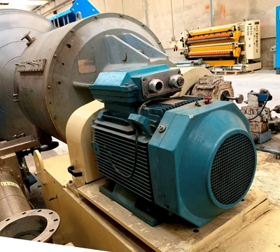 Siebtechnik Tema SHS 903/970-ZK 2-stage pusher centrifuge, 1.4581 SS.