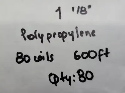 1-1/8 in. Polypropylene Rope - 600 ft