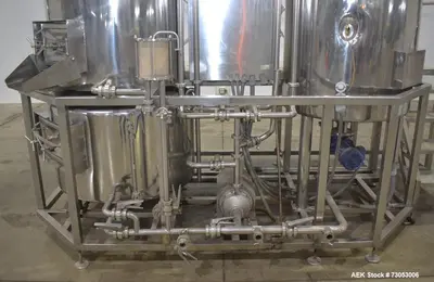 Used Allied Beverage Tanks 3.5 BBL Stainless Steel Brewhouse System – Complete Setup
