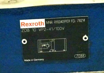 NEW REXROTH ZDB 10 VP2-41 /100V VALVE R900409959 ZDB10VP241100V