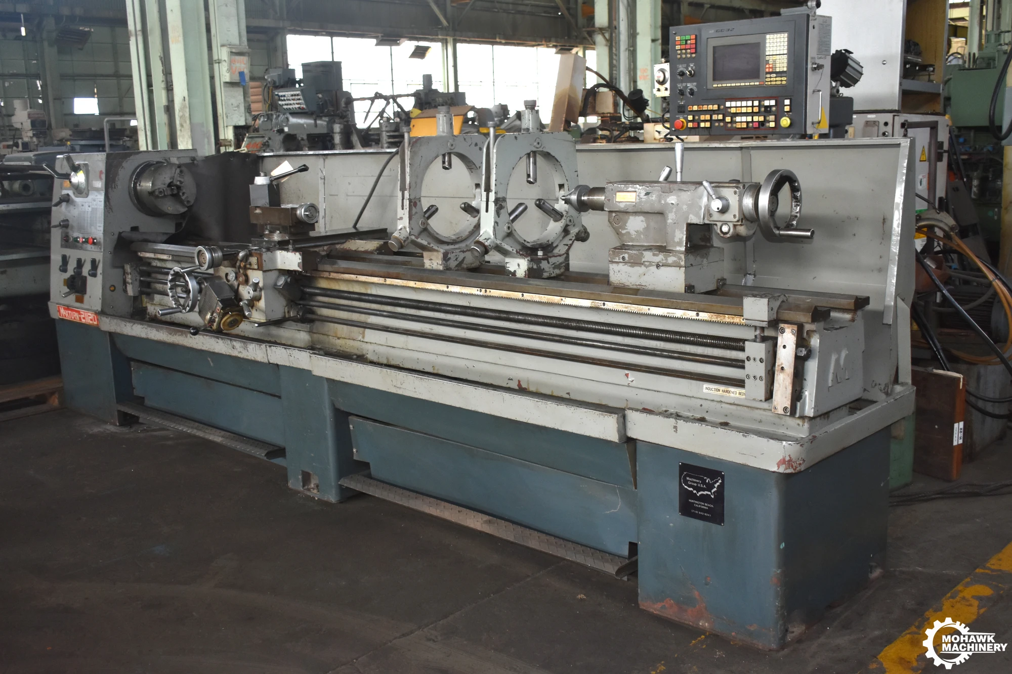 21/30" X 120" STX MAXTURN GEARED-HEAD "PHL21120" PRECISION GAP-TYPE ENGINE LATHE w/TAPER ATTACHMENT - INCH METRIC THREADING - 3" HOLE - 12.5 HP MOTOR