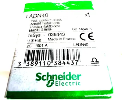 NEW SCHNEIDER ELECTRIC LADN40 CONTACT BLOCK