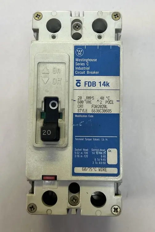 Used WESTINGHOUSE FDB2020L Miscellaneous Equipment (Electrical & Power) | Surplus Asset Holdings #1190612