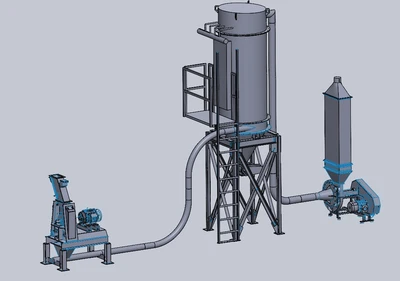 Used 2021 CSE BLISS, KICE INDUSTRIES, VENTURI JET COMPLETE HAMMER MILL SYSTEM (SEE BELOW FOR COMPONENTS) Hammer Mills Washington US | The Equipment Butler #1046262