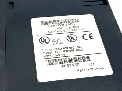 Used GE Fanuc IC693PWR330G PLC Power Supplies Michigan US | Maverick Industrial Sales #1506032