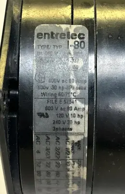 Used ENTRELEC TYPE I-80 Miscellaneous Equipment (Electrical & Power) Ohio US | Surplus Asset Holdings #1239192