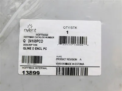 NVENT Hoffman Q 24169PCD QLINE D ENCL PC Rev. A 9.17" x 6.02" x 3.29" New