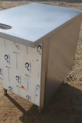 Working S.S Table W/ Bin