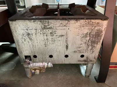 Used Jade Used Jade Range JSP-182 2 Burner Commercial Stock Pot Range, Natural Gas Commercial Ranges Illinois US | Falcon Restaurant Supply #1376196