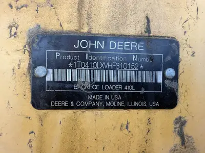 USED 2017 JOHN DEERE 410L
