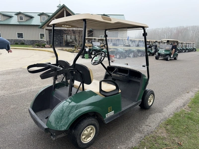 (1) 2014 E-Z-Go golf cart with a Kawasaki gas engine, does not include Club canopy or ball washer, f...