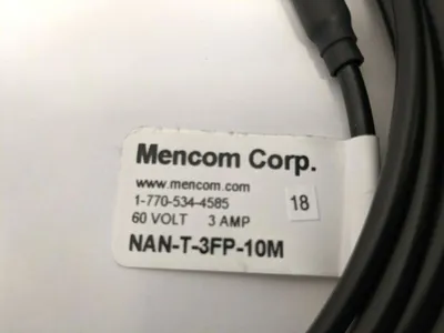 USED MENCOM SINGLE-ENDED PICO SENSOR CORDSET