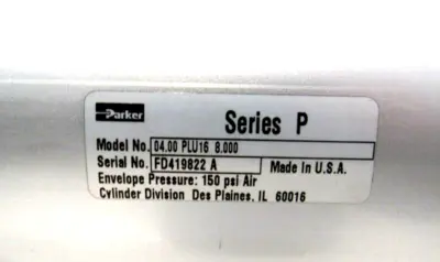 NEW PARKER 04.00 PLU16 8.000 CYLINDER 0400PLU168000