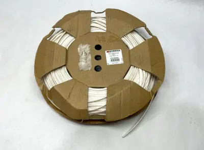 USED PARTEX PO PROFILE OVAL TUBE MARKERS WHITE 3.2-4MM DIAMETER 200M