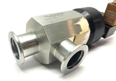24328-KA41-0001/0463 | VAT  Vacuum Angle Valve w/ Lucifer 131M15 Solenoid Valve - Used