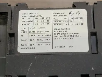 USED SIEMENS 3RT1036-1AK60