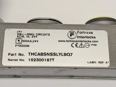 USED FORTRESS INTERLOCKS SAFETY GUARD INTERLOCK