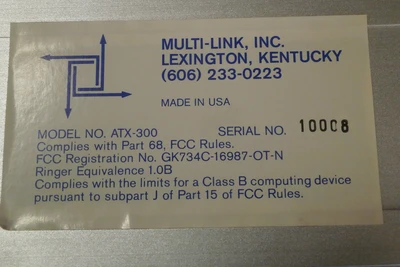 USED Multi-Link Inc ATX-300