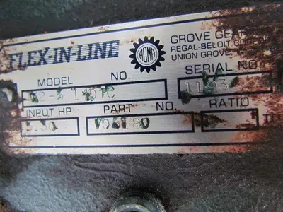 Grove Gear BM1262-3/TX2-5 140TC Single Reduction Worm Gear w/ Speed Reducer