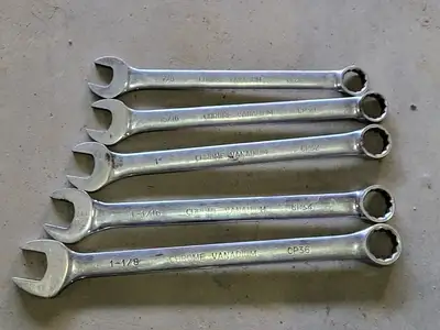 7/8" - 1-1/2" Combination Wrench Set (10pcs)