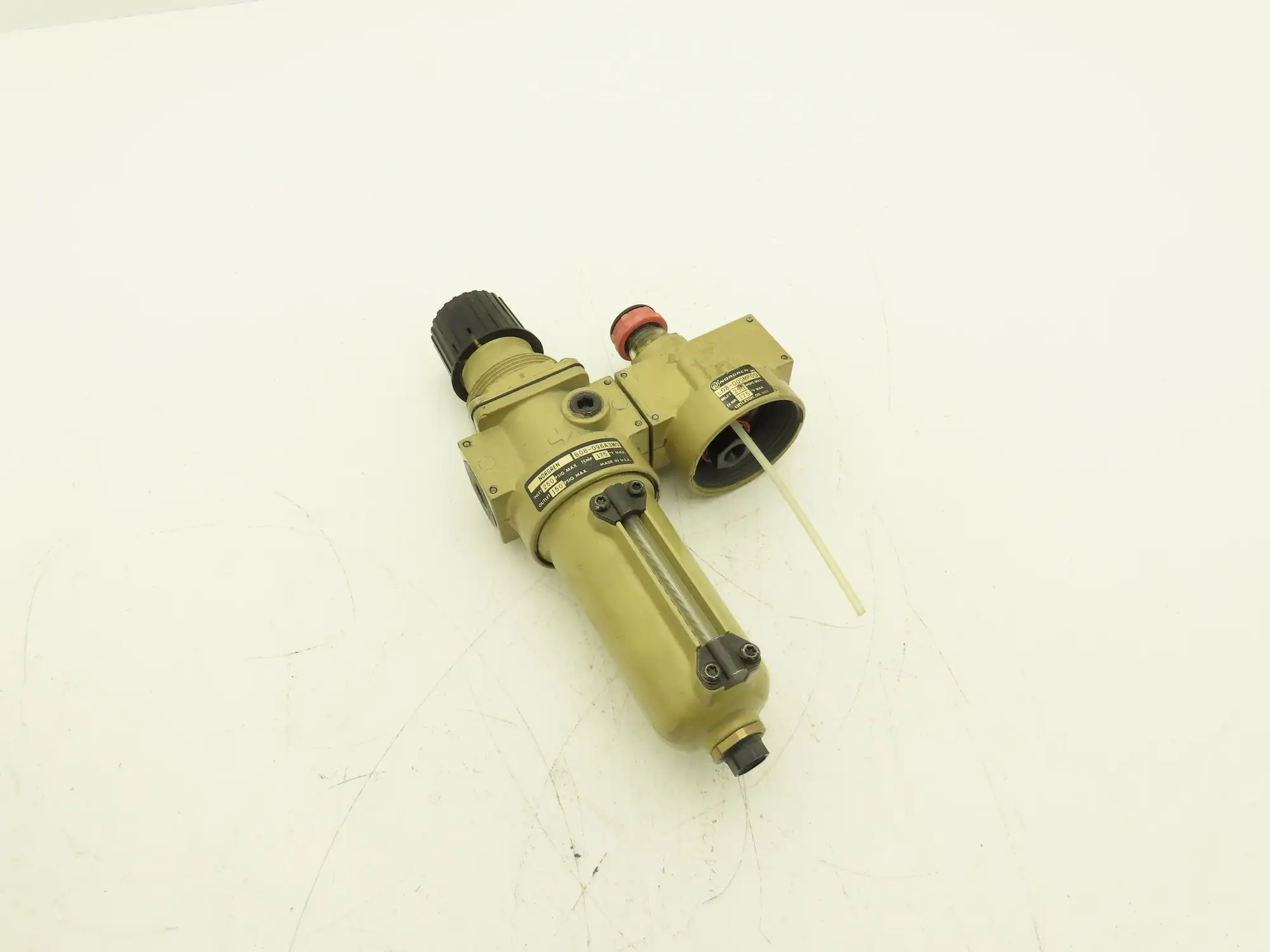 Norgren B08-096A3M0 L08-000MPD0 Pneumatic Air Regulator Filter Lubricator