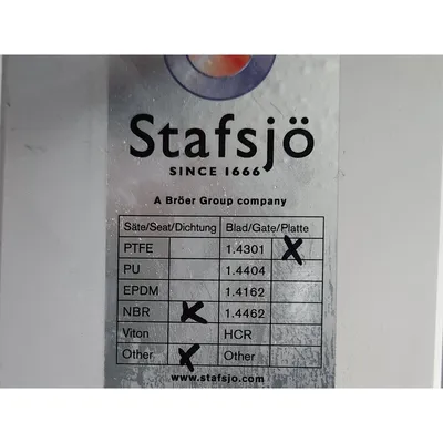 NEW STAFSJÖ VALVES AB MVL025A57V95