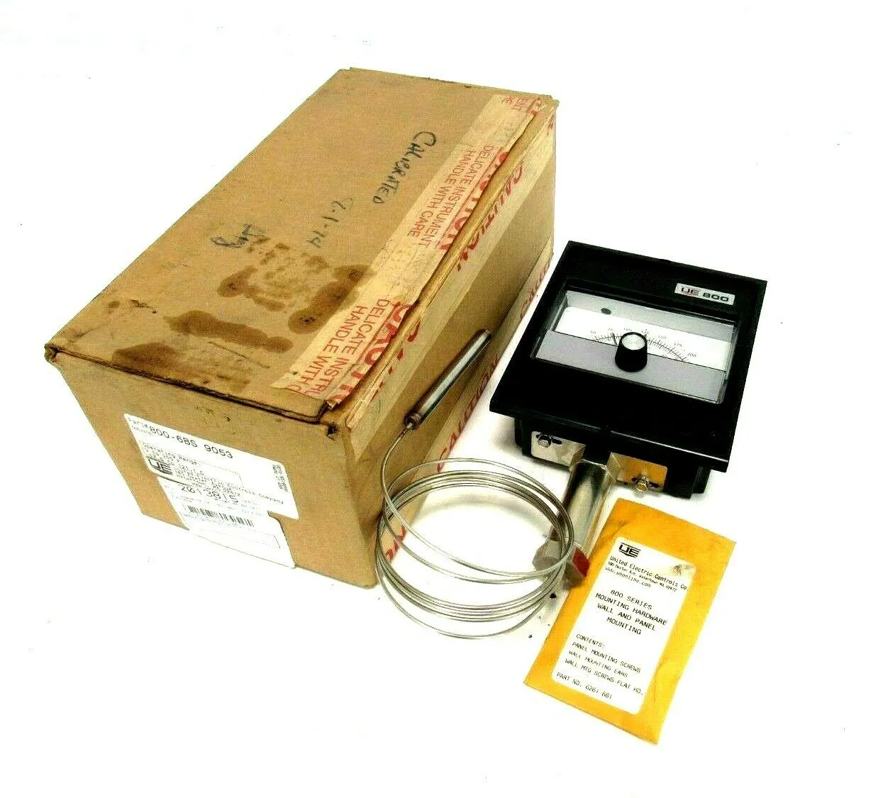 NEW UNITED ELECTRIC 800-6BS-9053 TEMP CONTROL 0-250F 8006BS9053