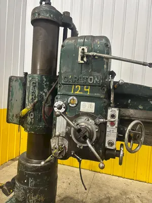 4' ARM x 9" CARLTON MODEL #1A POWER RADIAL ARM DRILL: YOBRO #24007