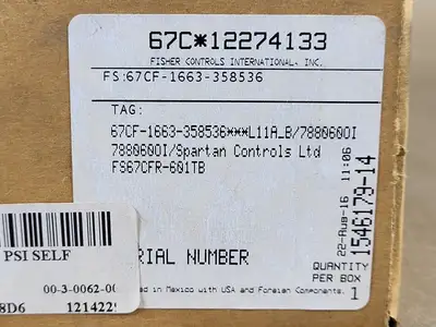 NEW FISHER 67CFR-601TB