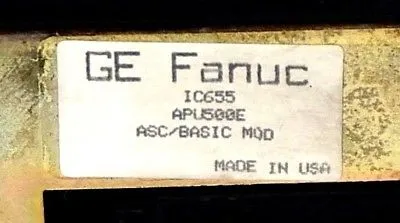 USED GE FANUC IC655APU500E ASC /BASIC MODULE IC655APU500