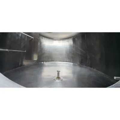 Used Stainless Steel Sanitary Insulated Slant bottom Liquid Tank  - 500 Gallon