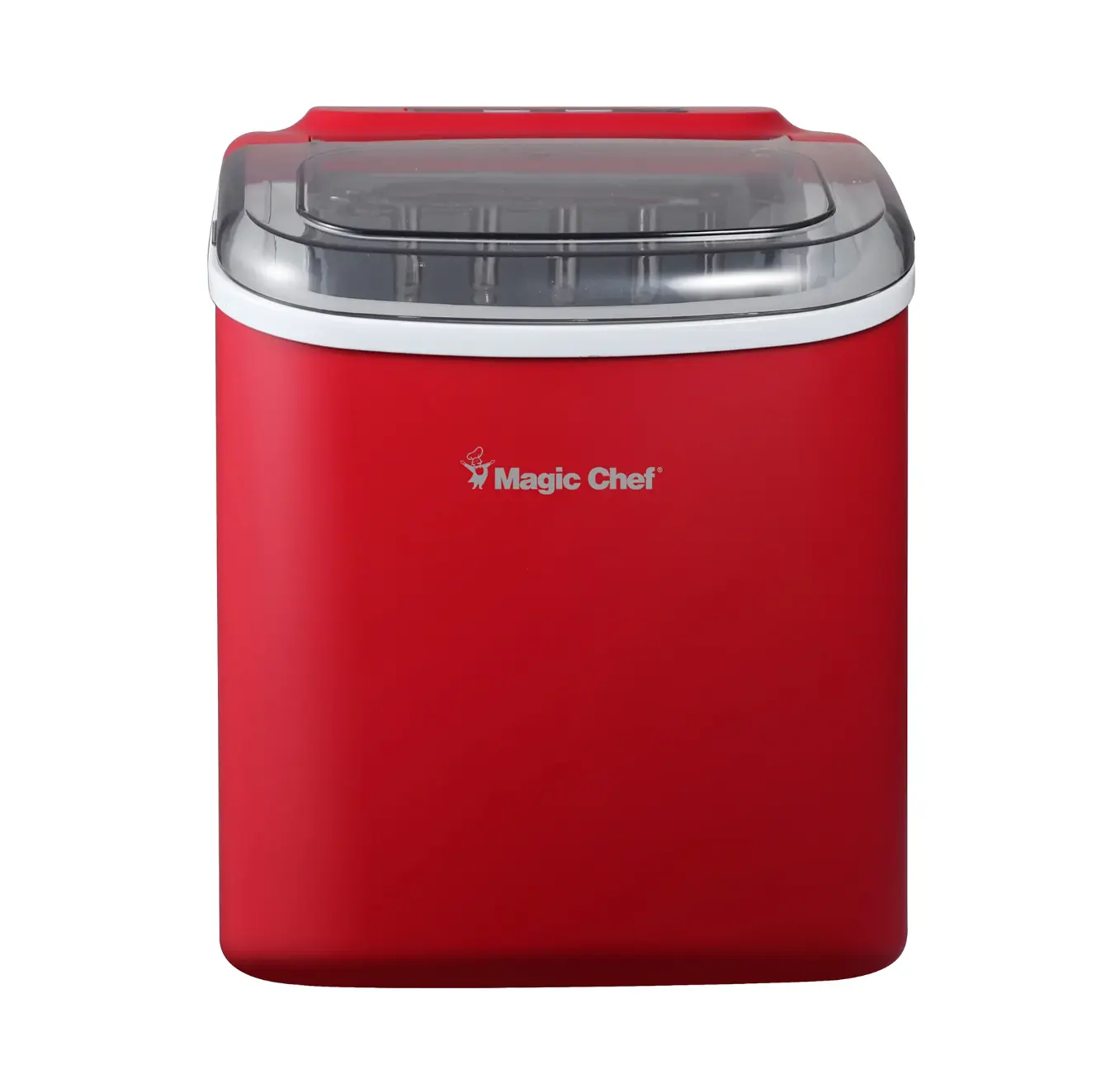 Magic Chef 27 LB. PORTABLE COUNTERTOP ICE MAKER IN RED