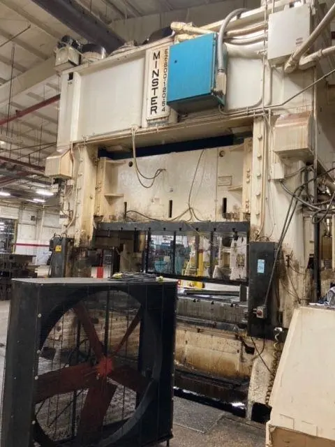 Used 1990 MINSTER E2-600-120-54 Straight Side Presses Illinois US | BLUMBERG MACHINERY COMPANY #396665