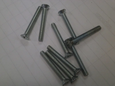 Flat Head Phillips Bolt (55 pcs) 1/4-20x2"  - Zinc Plated