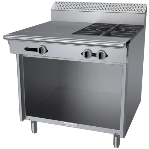 Garland C36-14S 36" 2 Burner Gas Range w/ Hot Top & Storage Base, Natural Gas
