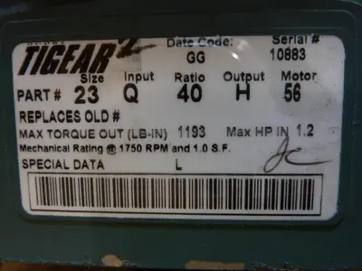 USED RELIANCE ELECTRIC P56X1526H GG FRFB56C