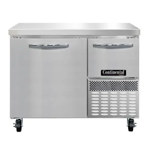 Continental FA43SN 43"W Worktop Freezer W/ (2) Sections & (2) Doors, 115v