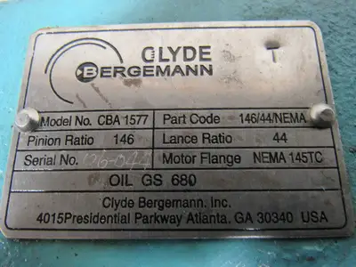 Clyde Bergemann CBA 1577 Rebuilt Retractable Sootblower Carriage
