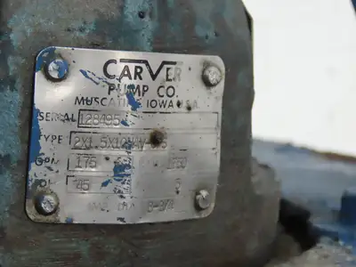 Carver Vertical Sump Pump 175 GPM 45' Hd 5Hp 230/460V 3PH 2x1.5"x 8.75" Impeller