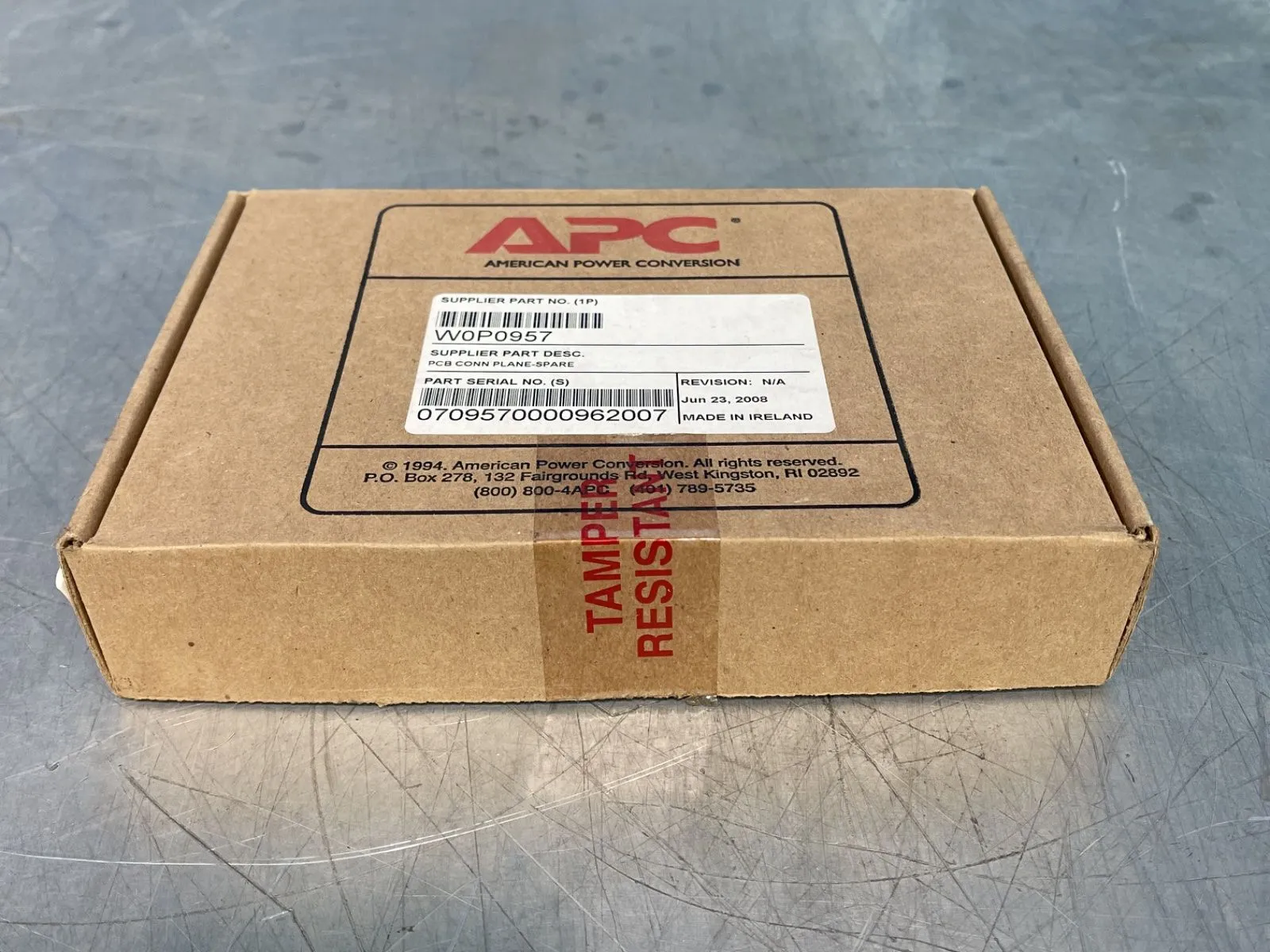 New | in-Stock 2008 AMERICAN POWER CONVERSION W0P0957 Printed Circuit Boards (PCB) Ohio US | HGR 24 #1125816