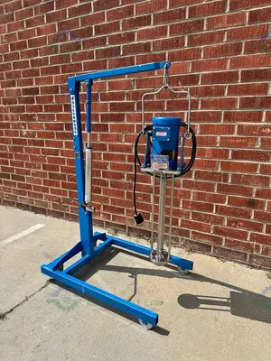 USED SILVERSON DX60 HOMOGENIZER HIGH SHEAR BATCH MIXER W/  D STAND, 3 HP MOTOR