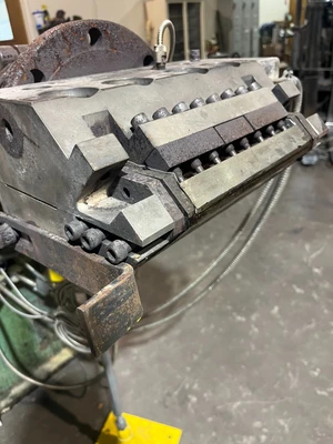 Sterling 3 HP 1" Extruder with 8" EDI U75 Sheet die Killon 3 Roll Sheet Stack