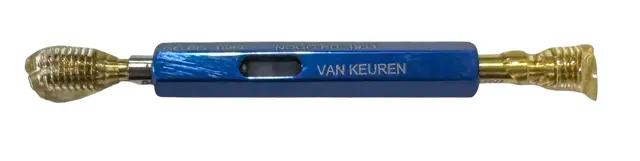 Van Keuren 3-48 UNC 3B Tin Coated Double End Plug Thread Go/No Go Gage