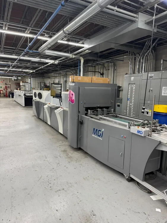 2016 MGI JETvarnish 3D (JV3D 5274-113) Digital Finishing / Spot UV & Foil | Machinery Solutions Group, Inc.