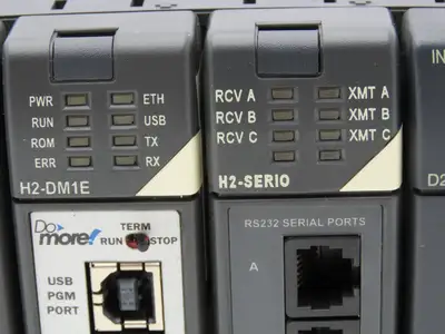 Koyo Direct Logic Do More PLC 6-Slot Rack w/H2 Programmable Controller & I/O