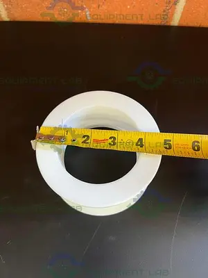 NEW CHEMGLASS CG-1003-B-10 PTFE ADAPTER 80MM FLANGE 4" SANITARY
