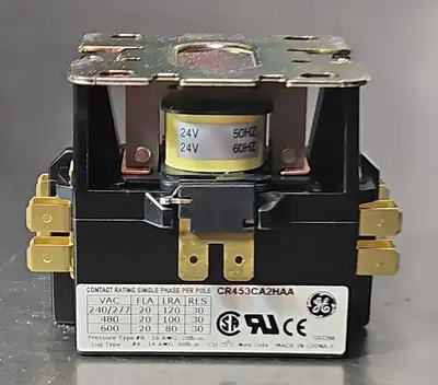 GE CR453CA2HAA 20A 2POLE DEFINITE PURPOSE CONTACTOR. Loc4E-29