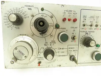 Mori Seiki Control Panel Spindle Feedrate Todensha Joystick X-Z Axis Controller