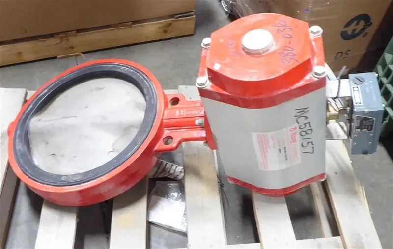 Bray 14" Double Acting Pneumatic Actuated Butterfly Valve Surplus